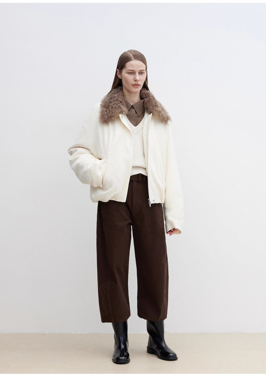 Fireladyfur Women's Parka with Tuscan Fur Collar & Removable Lining"Johnny" by Firelady Fur