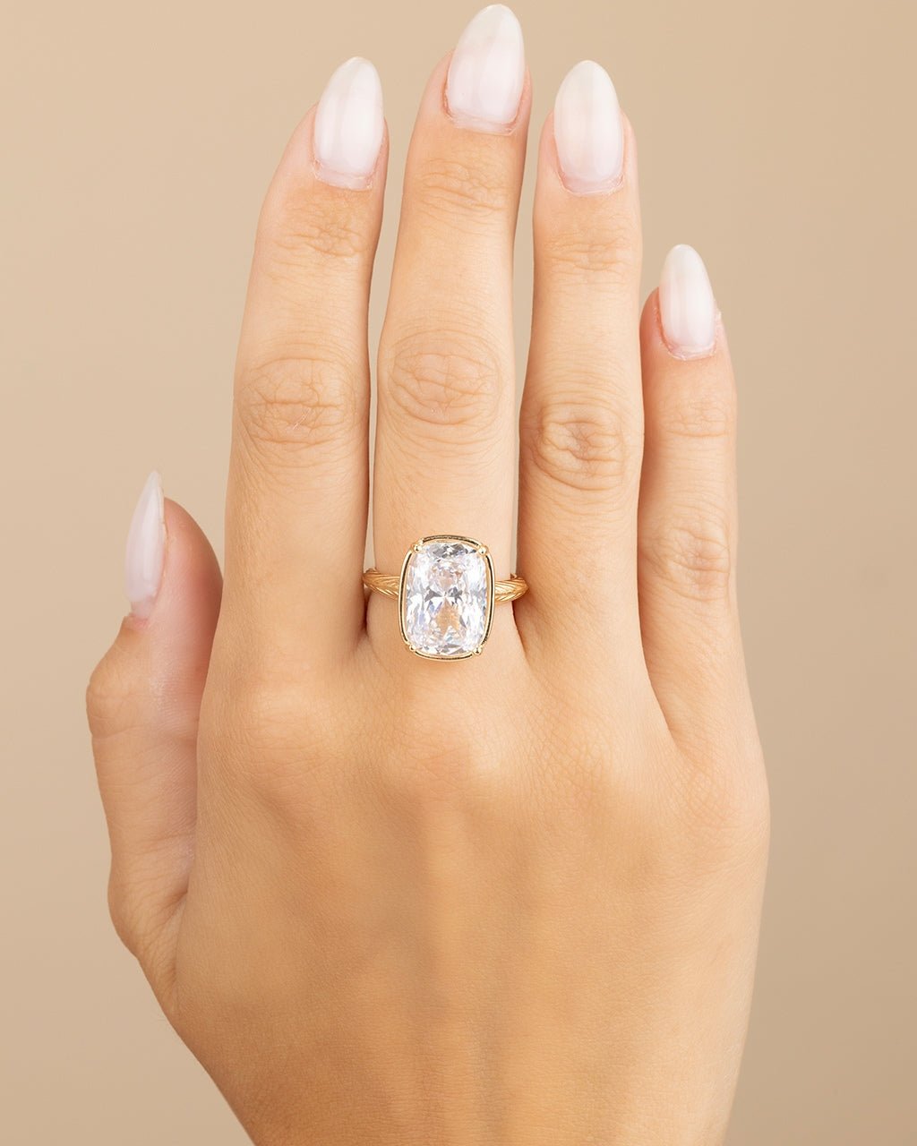 Elongated Cushion Cocktail Ring 4ct & 8ct