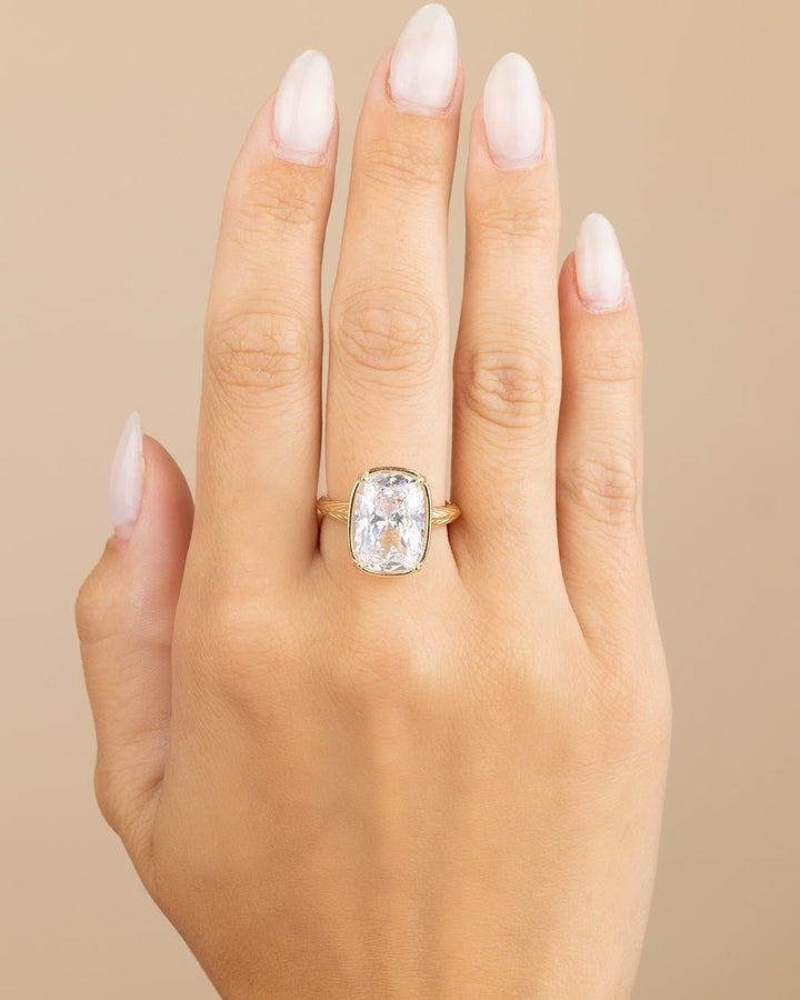Elongated Cushion Cocktail Ring