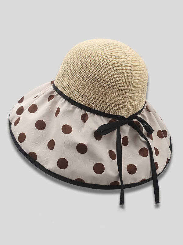 Original Sun Protection Polka-Dot Fisherman Hat by migunica