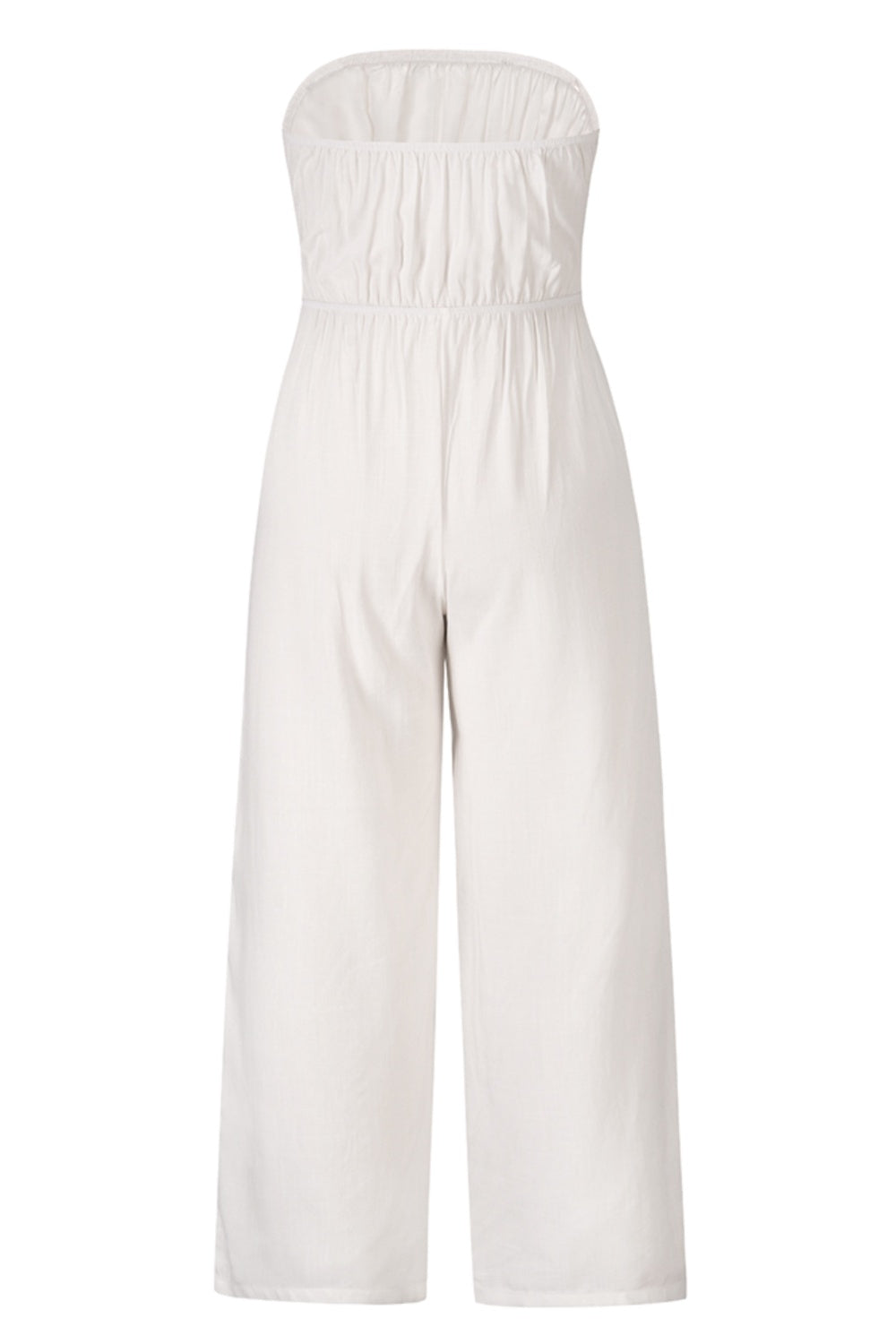 Tied Cutout Tube Wide Leg Jumpsuit by Coco Charli