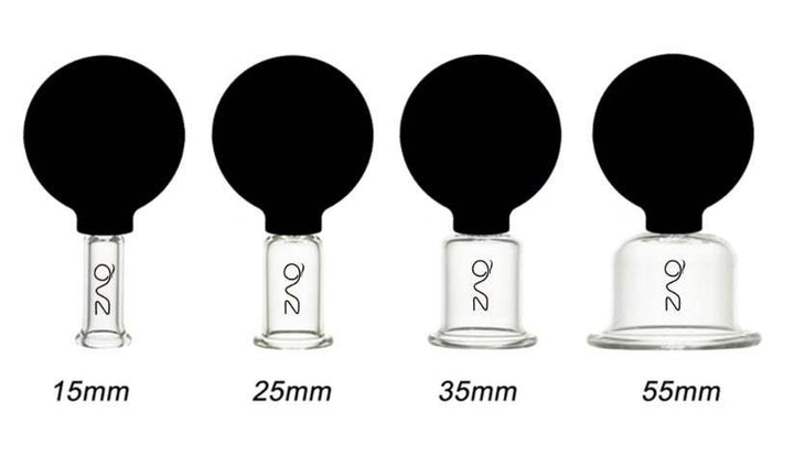 Glass Facial Cupping 4pc Set by ZAQ Skin & Body