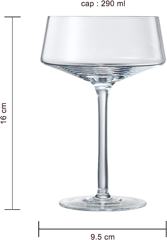 Luxury Martini Glass Set of 2 | 10oz