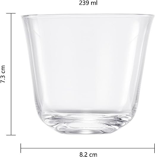 Vintage Crystal Lowball Tumbler Glasses, Set of 2 (5 OZ)