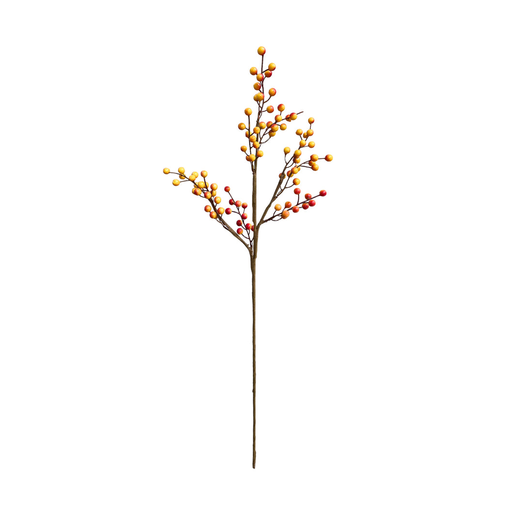 28 inch Tall Artificial Christmas Berries Holiday Berries Stems (Set of 3) by Sun Decorer