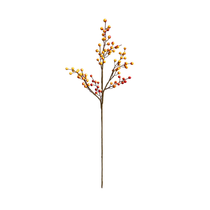 28 inch Tall Artificial Christmas Berries Holiday Berries Stems (Set of 3) by Sun Decorer