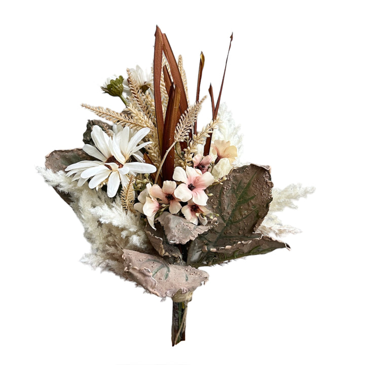 Autumn Harvest Artificial Chrysanthemum and Grass Bouquet Arrangement by Sun Decorer