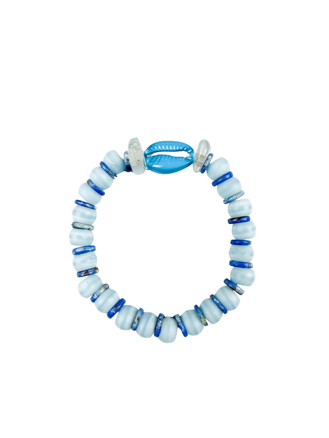 Cowrie Stack Bracelet | Blue