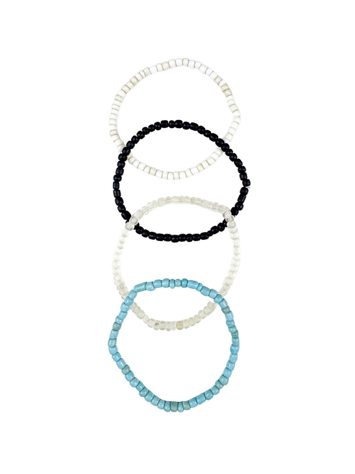 Simple Seed Bracelet Set | Panther Pride