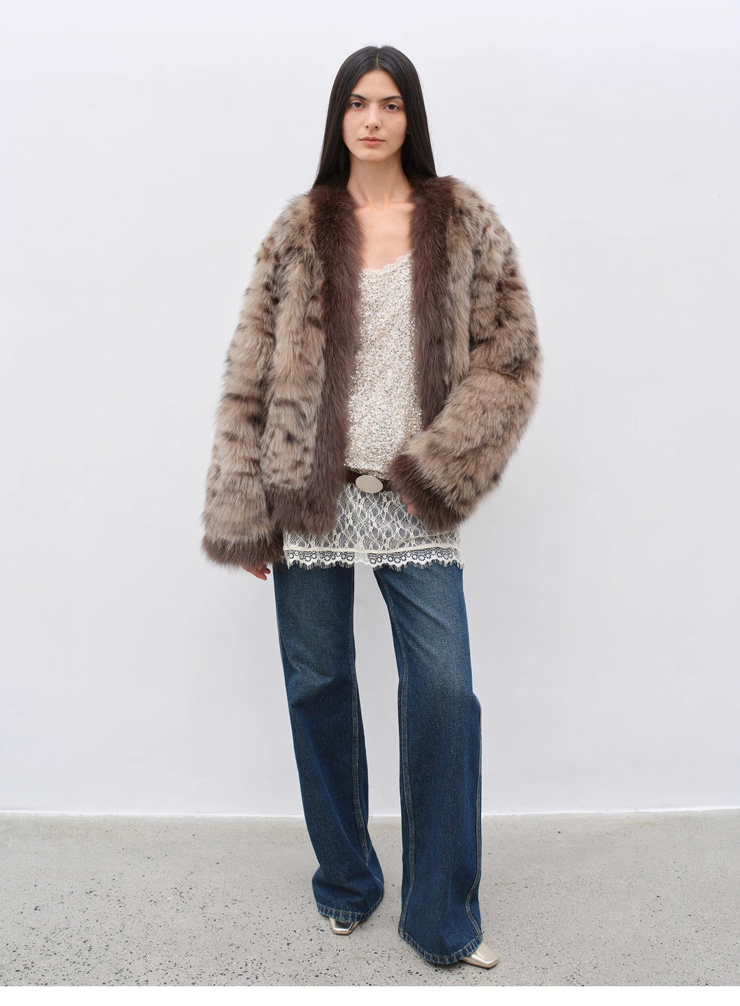 "Pure Flared" Japanese imported fabric Vintage retro washed loose flared jeans for women by Firelady Fur