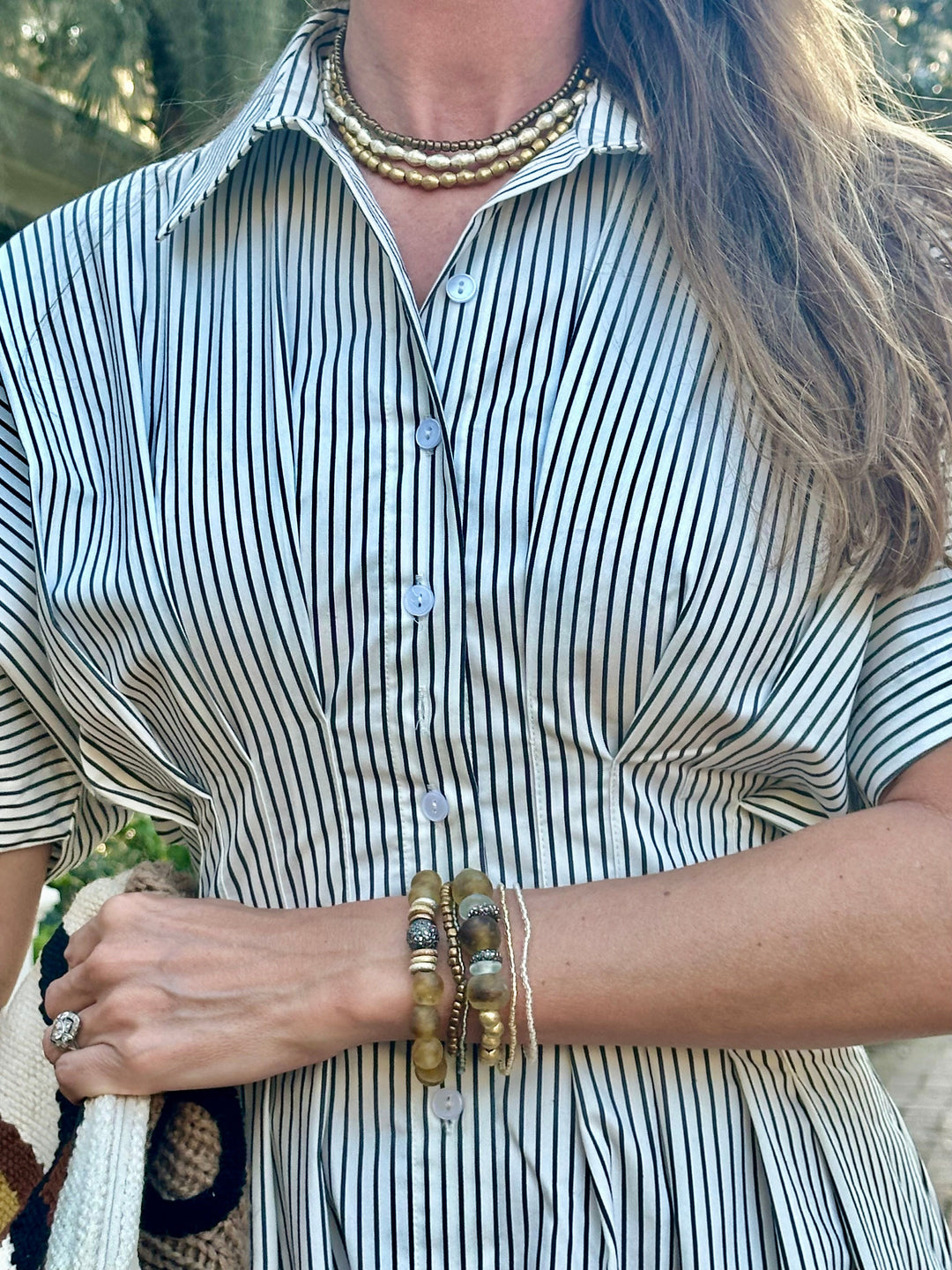 Metal Choker Necklace | Mixed Metal