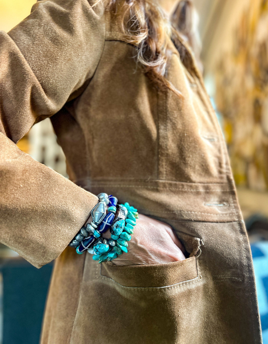 Intricate Stack Bracelet | Turquoise