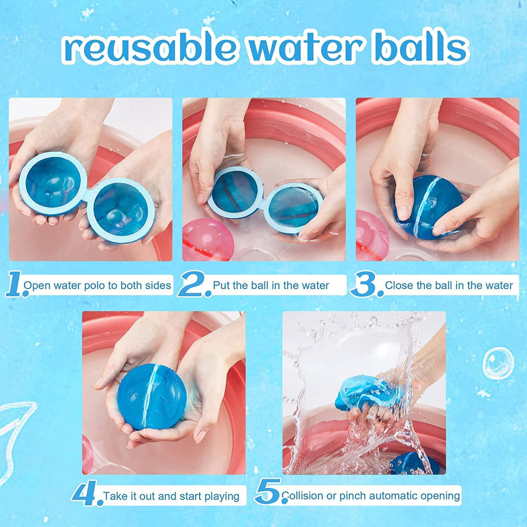 6 Pack Reusable Water Ballon - Poppy Lee Lane