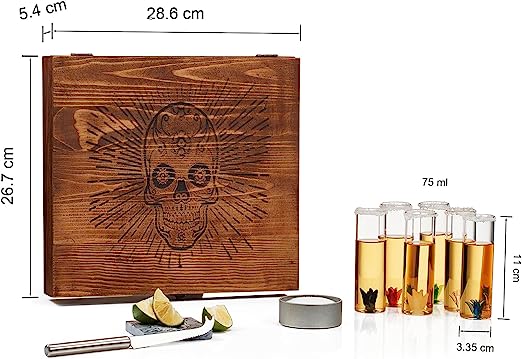 Tequila Shot Glass & Salt Gift Set