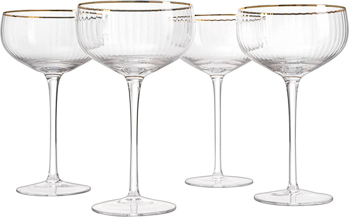 Coupe Cocktail Glasses 7 oz, Set of 4 Classic