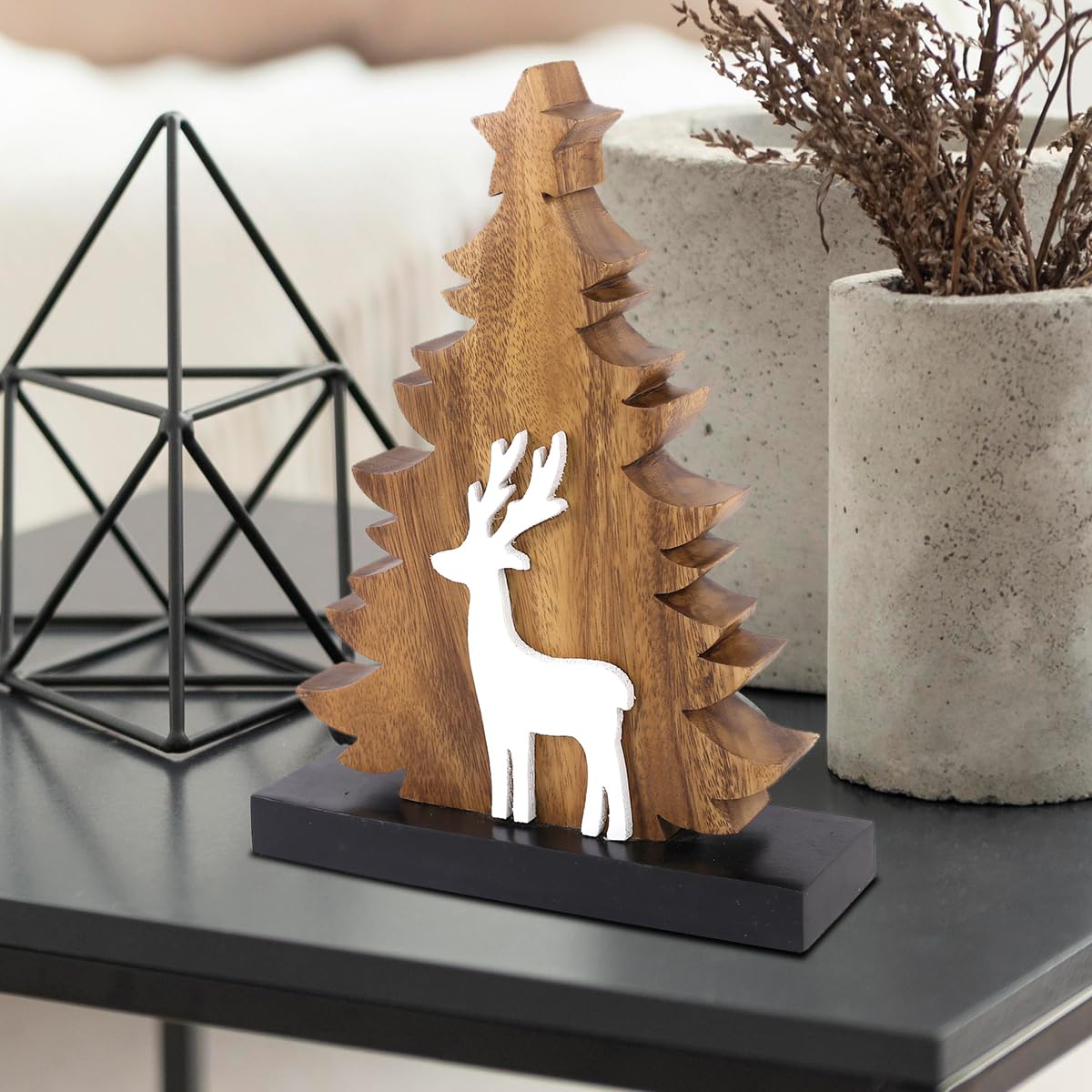 Christmas Tree Handmade Wooden Sculpture by Decozen – Pomp and Port