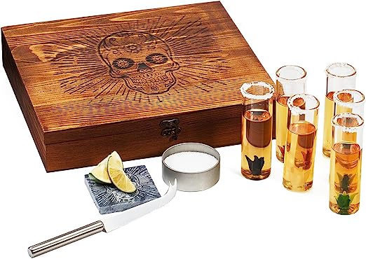 Tequila Shot Glass & Salt Gift Set