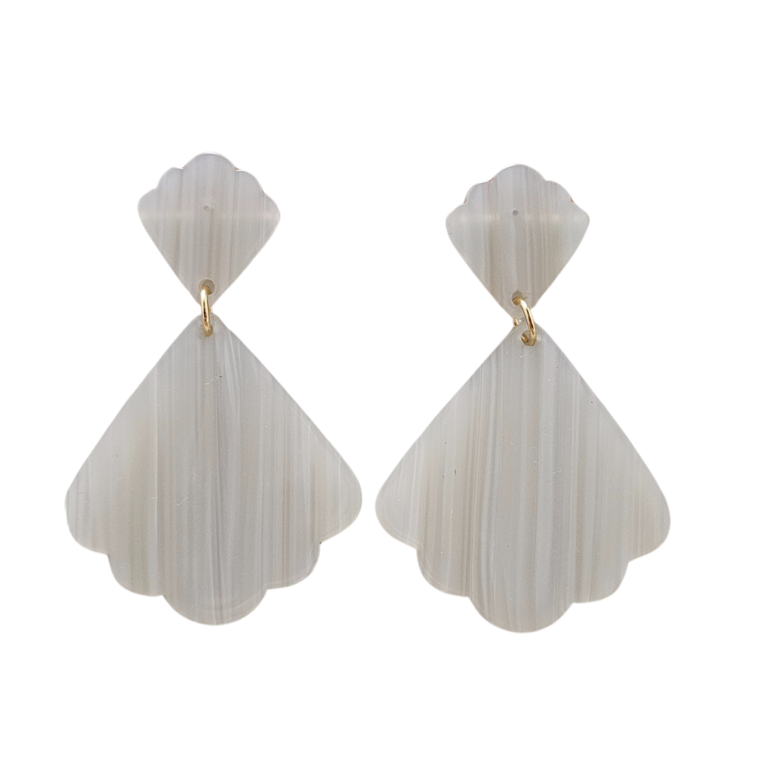 Ariel Earrings - Seashell by Spiffy & Splendid