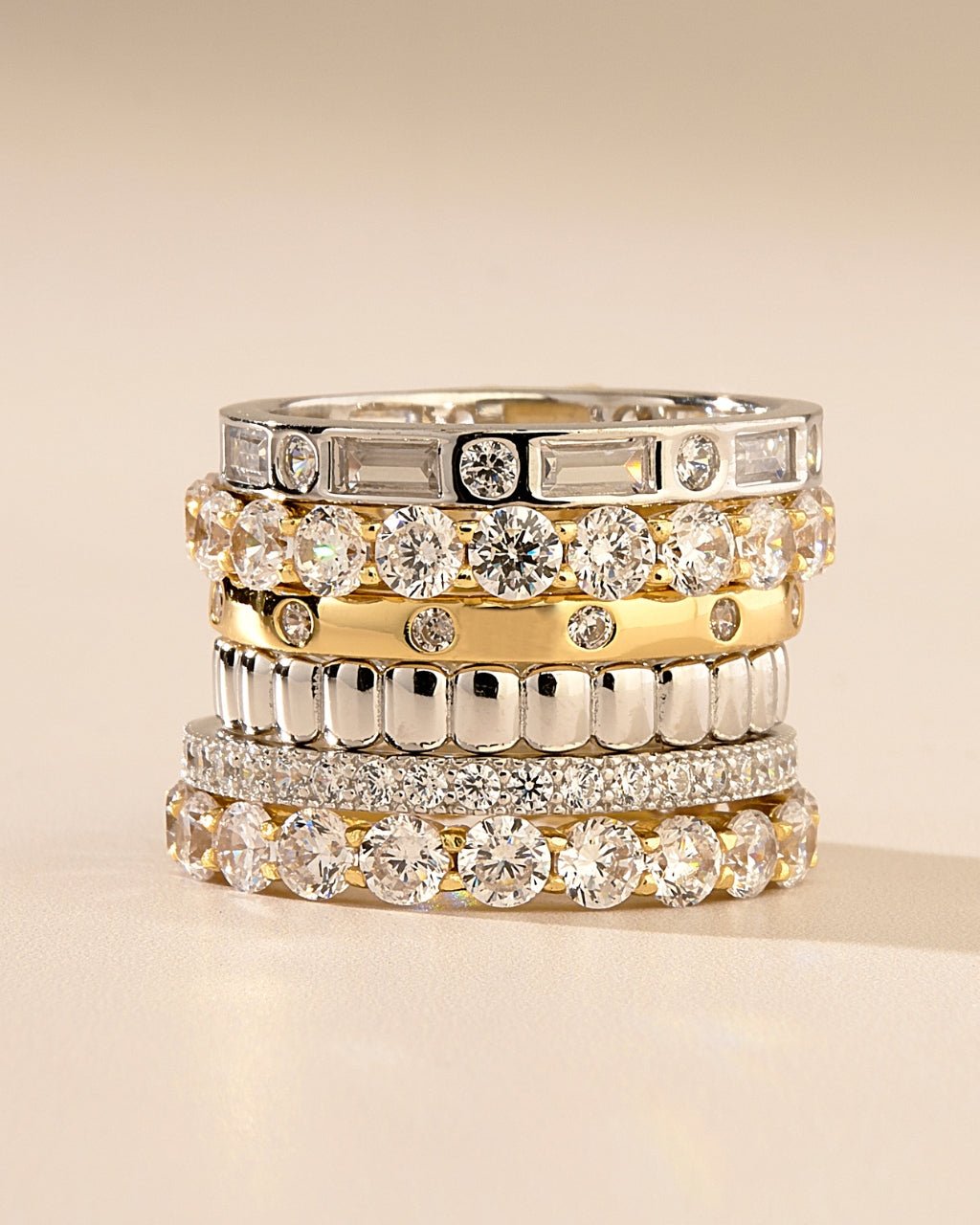 Ethel CZ Band Ring