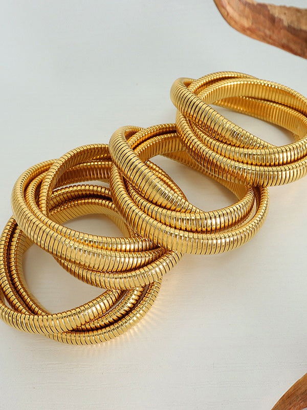 Pleated Solid Color Bracelet Accessories by migunica