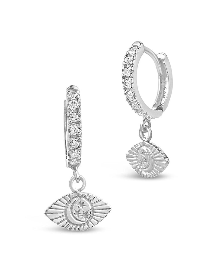 Starry Nights Eye Micro Hoops