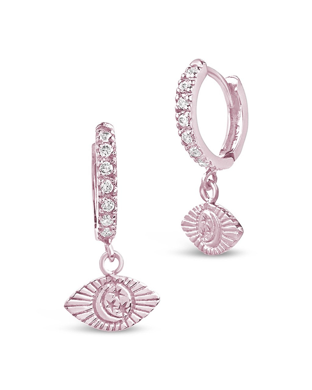Starry Nights Eye Micro Hoops