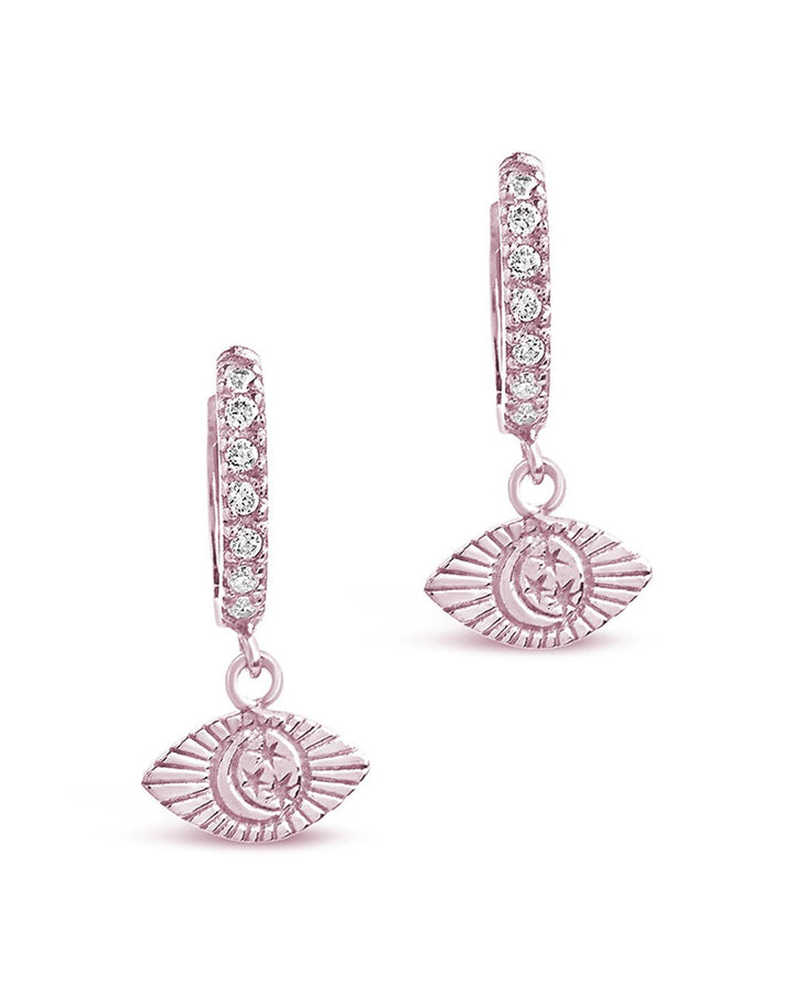 Starry Nights Eye Micro Hoops