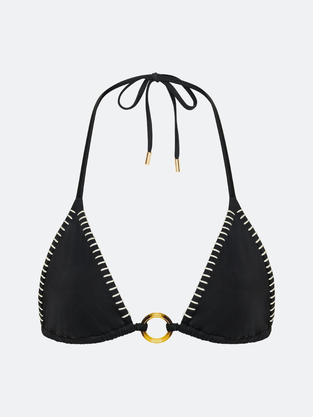 LAGOS BIKINI TOP - BLACK AND WHITE CONTRAST