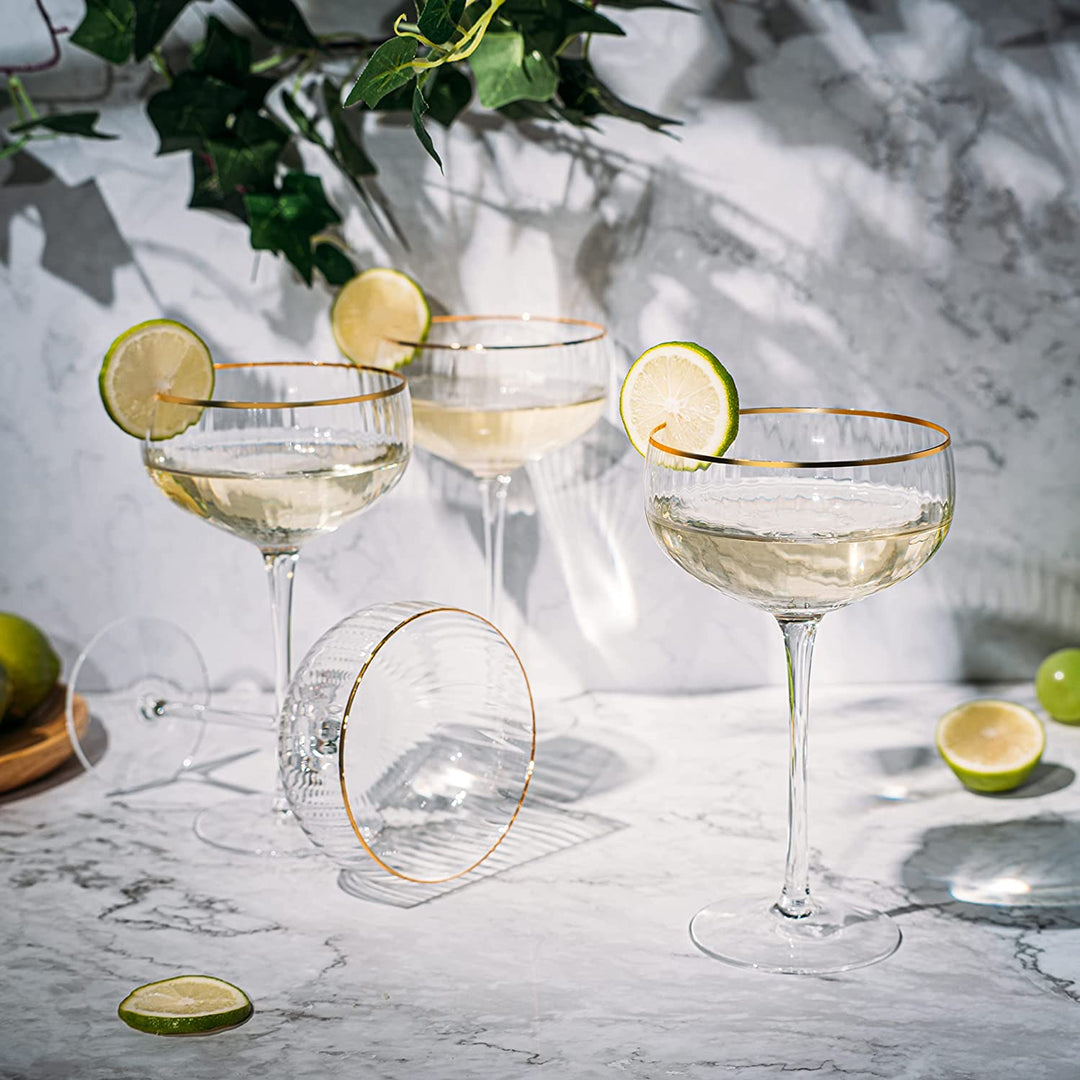 Coupe Cocktail Glasses 7 oz, Set of 4 Classic