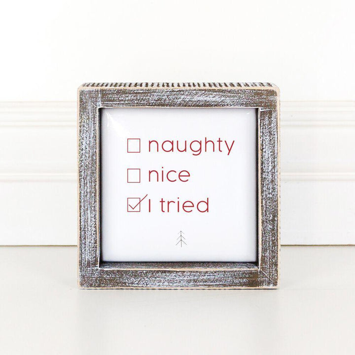 Naughty Nice 5" Sign by Gia Roma