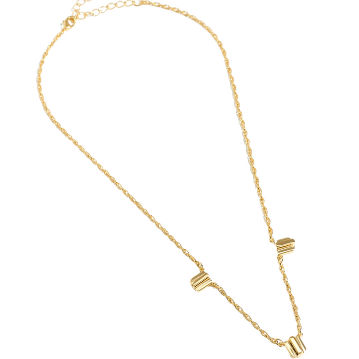 the gold layered dome necklace by VUE by SEK