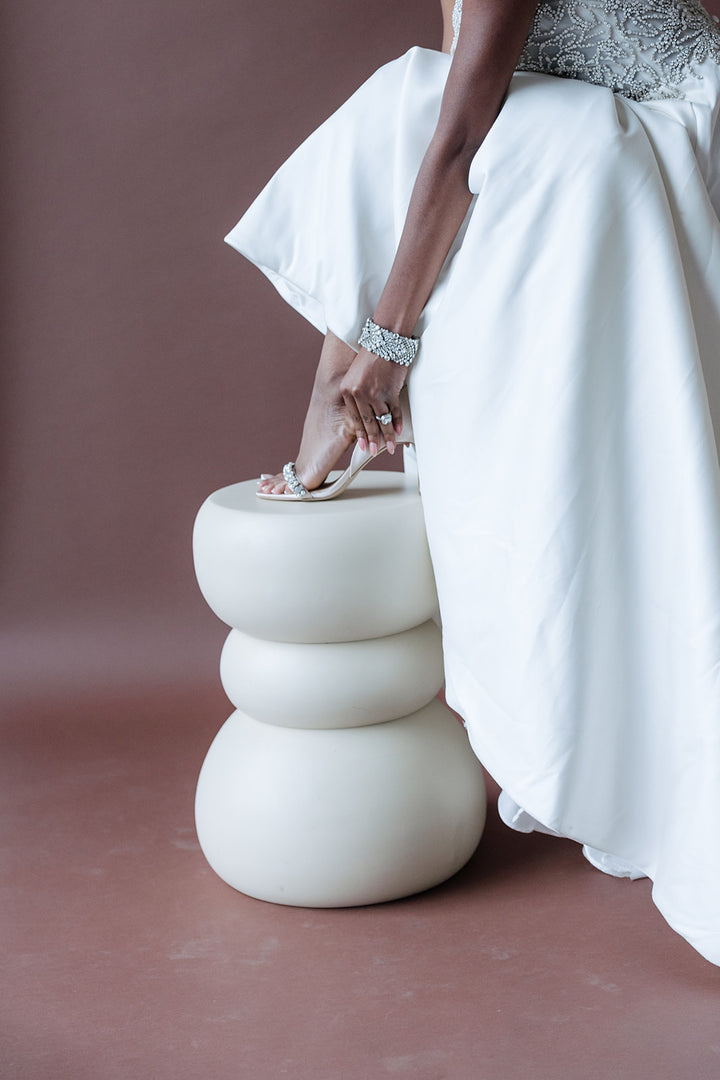 Vintage Inspired Art Deco Crystal Cuff