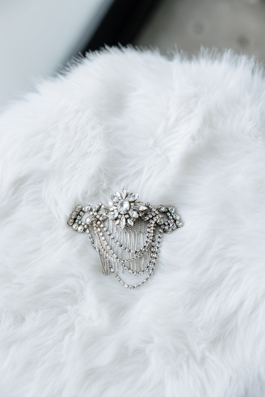 Vintage Inspired Crystal Comb