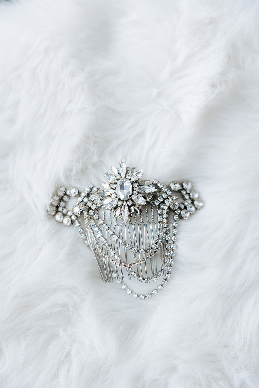 Vintage Inspired Crystal Comb