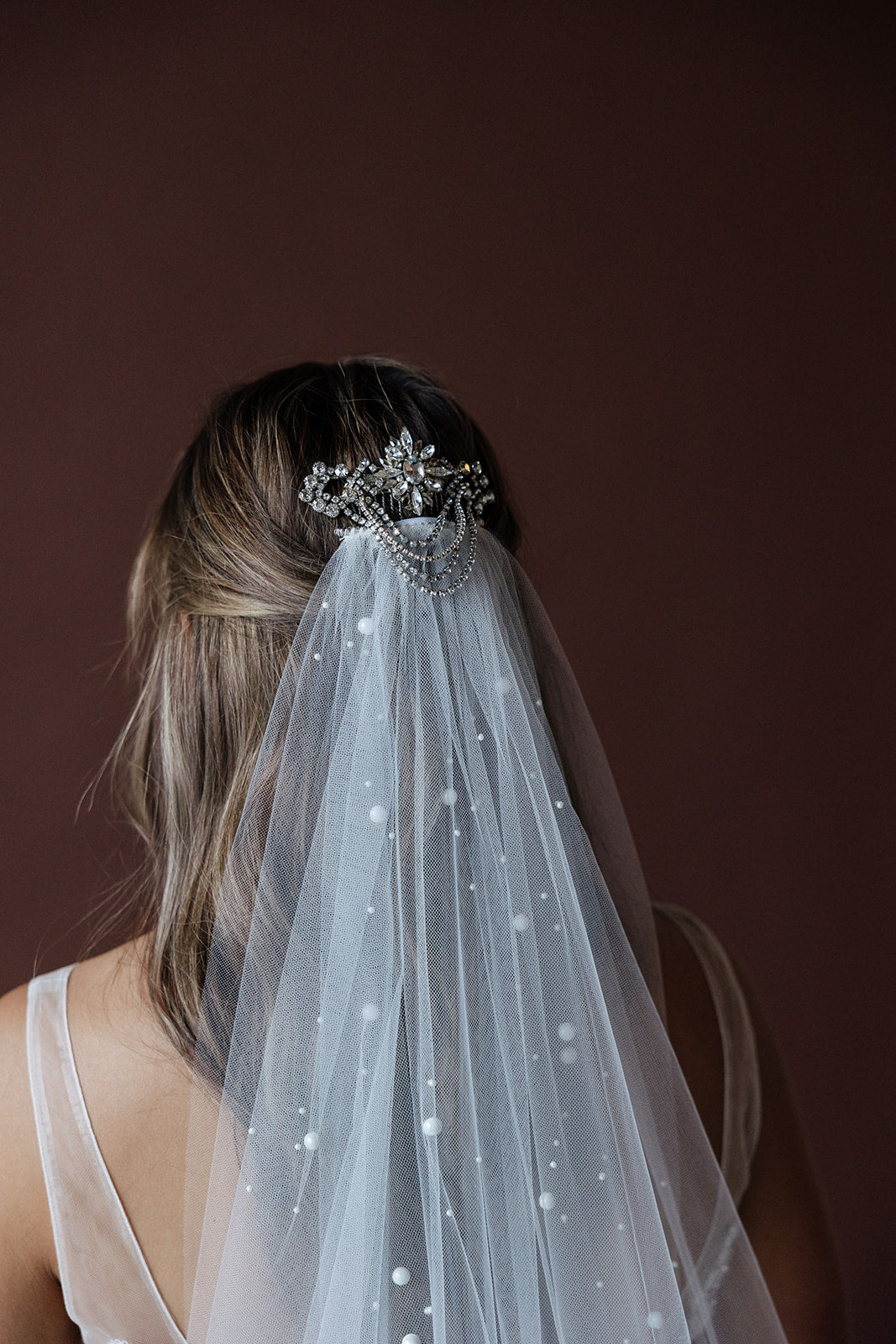 Moon Pearls Veil (2 Lengths Available)