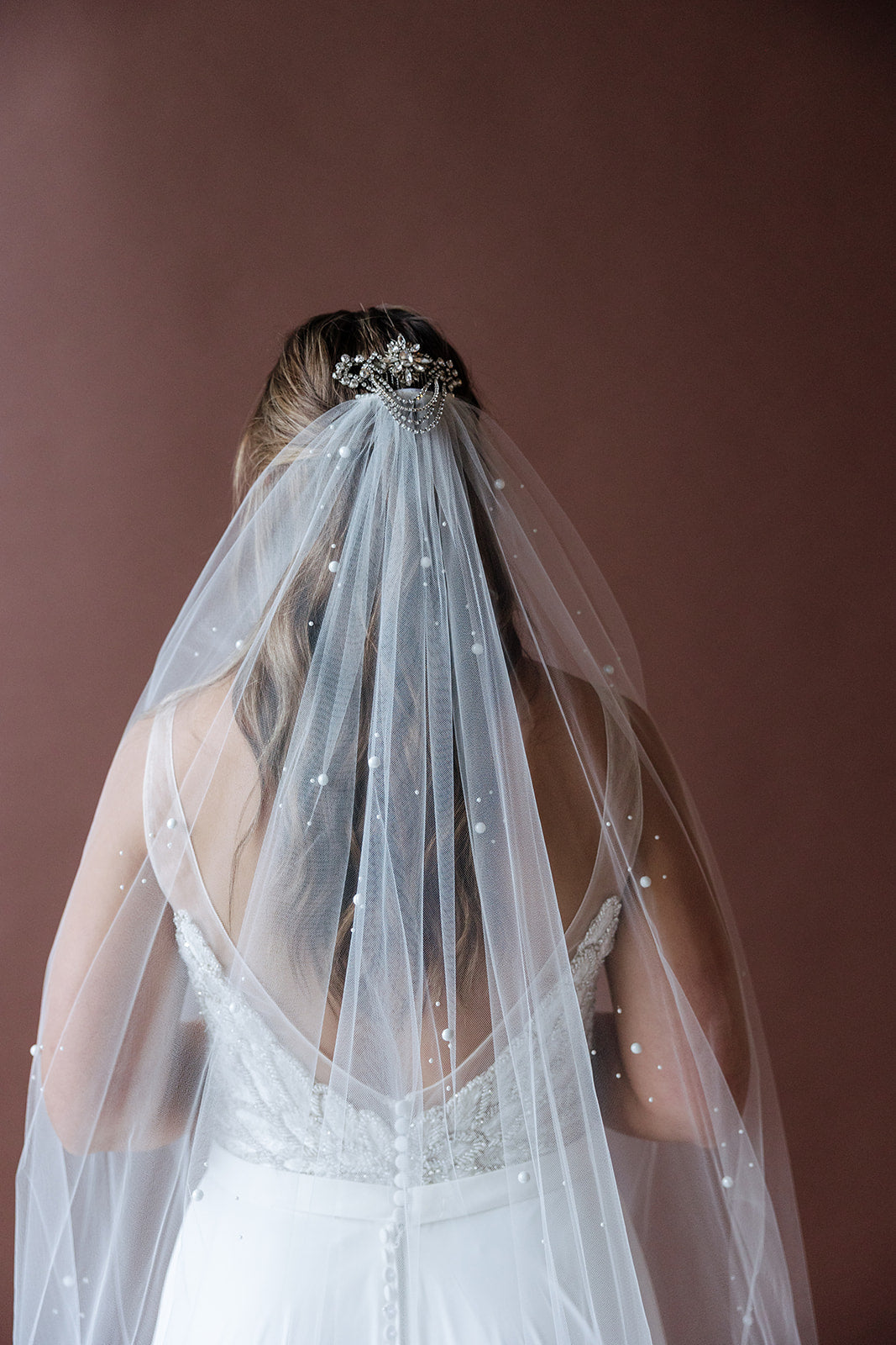 Moon Pearls Veil (2 Lengths Available)