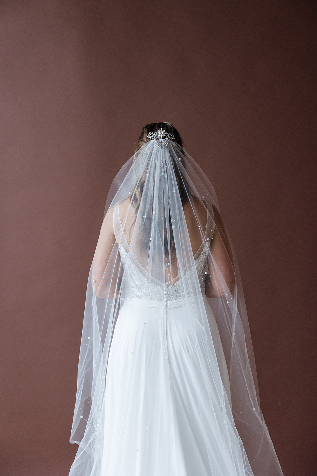 Moon Pearls Veil (2 Lengths Available)