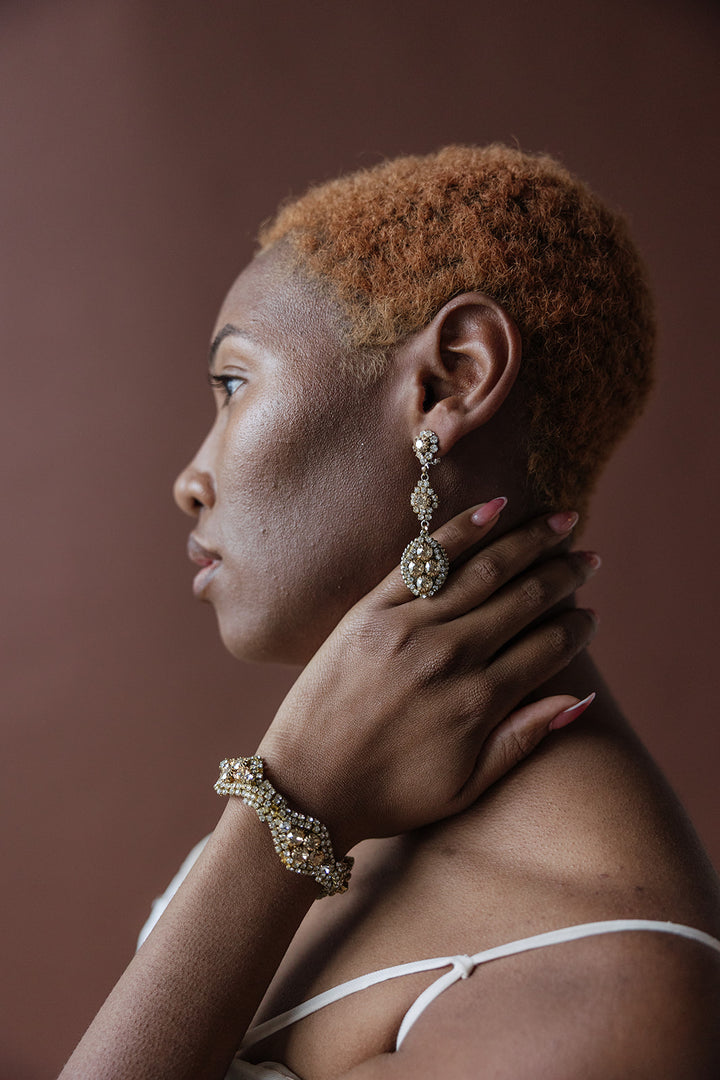 Vintage Inspired Earring & Bracelet Set