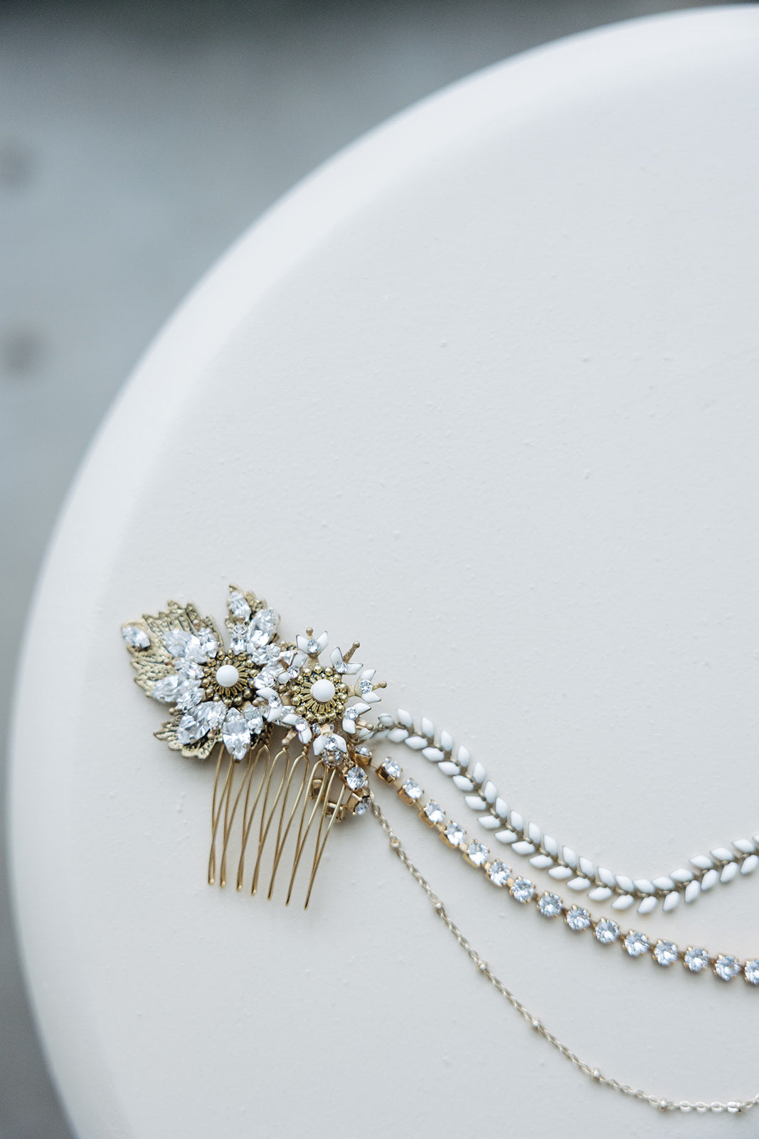 Vintage Inspired Crystal Hair Cascade