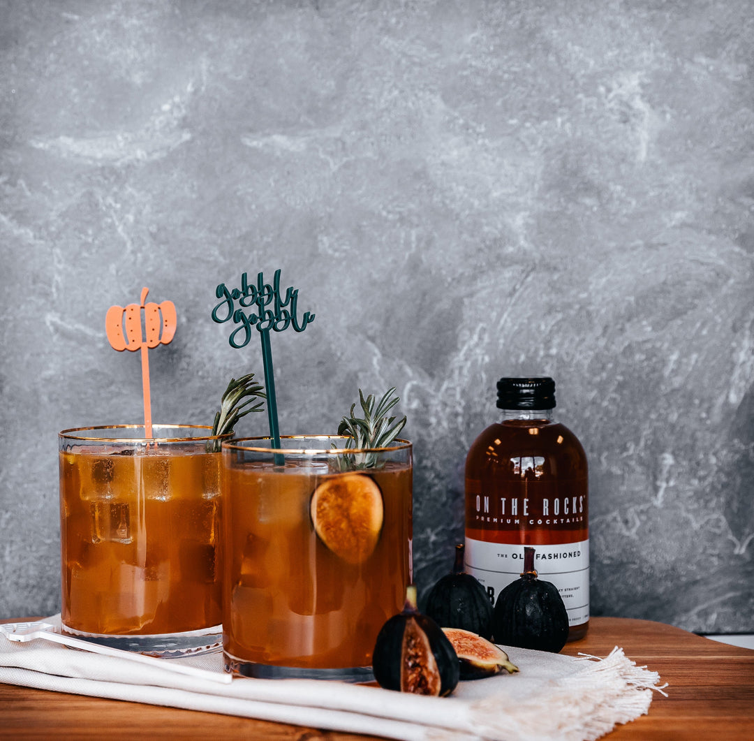 Happy Fall Drink Stirrers by The Cotton & Canvas Co.