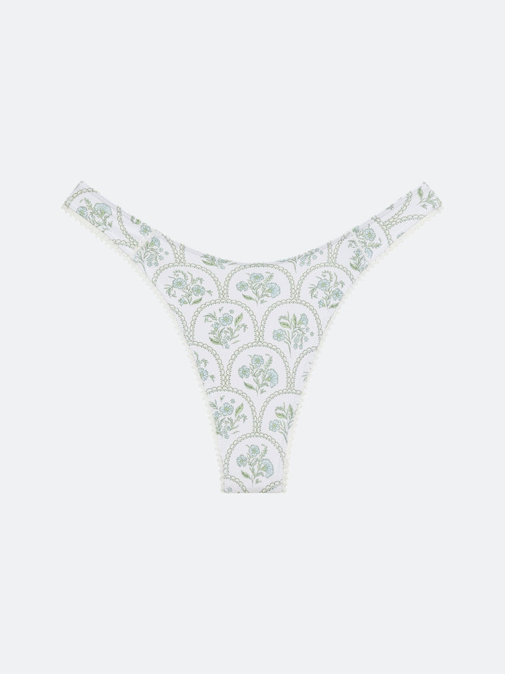 NANTUCKET BIKINI BOTTOM - FLORAL TILE