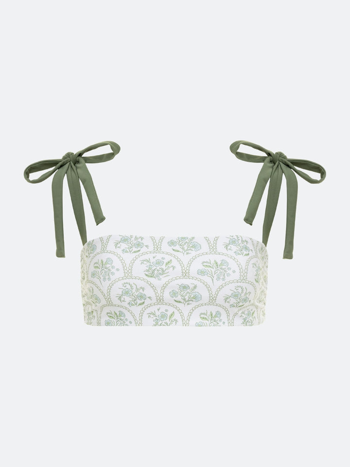 MADAKET REVERSIBLE BIKINI TOP - FLORAL TILE