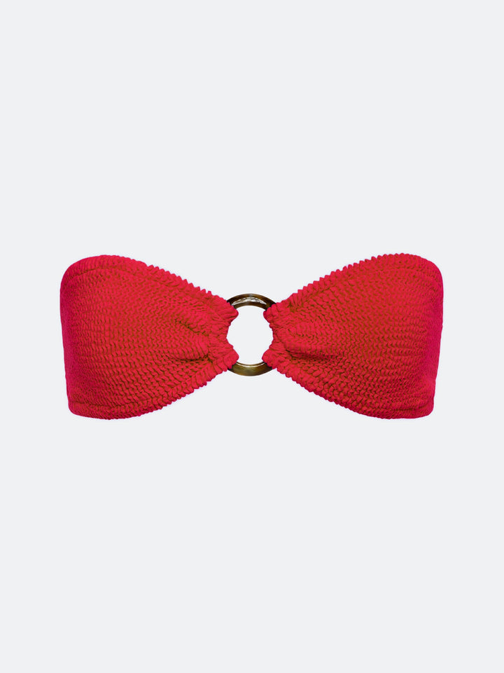 BALBOA O-RING BIKINI TOP - RUBY