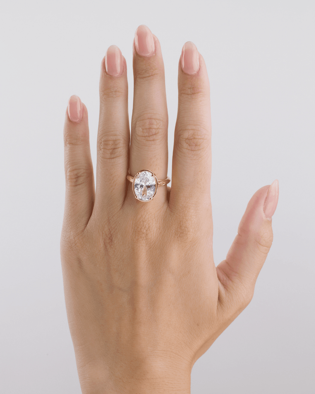 Oval Cut CZ Cocktail Ring