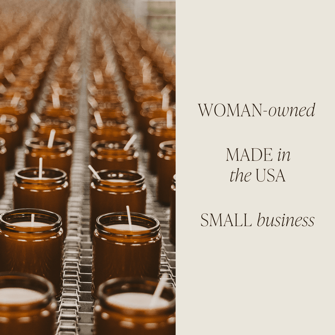 Fall Leaves Soy Candle - Amber Jar - 9 oz