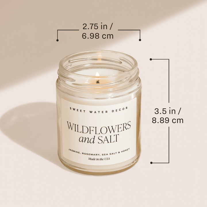 Something Blue Soy Candle - Clear Jar - 9 oz (Luxury Getaway)