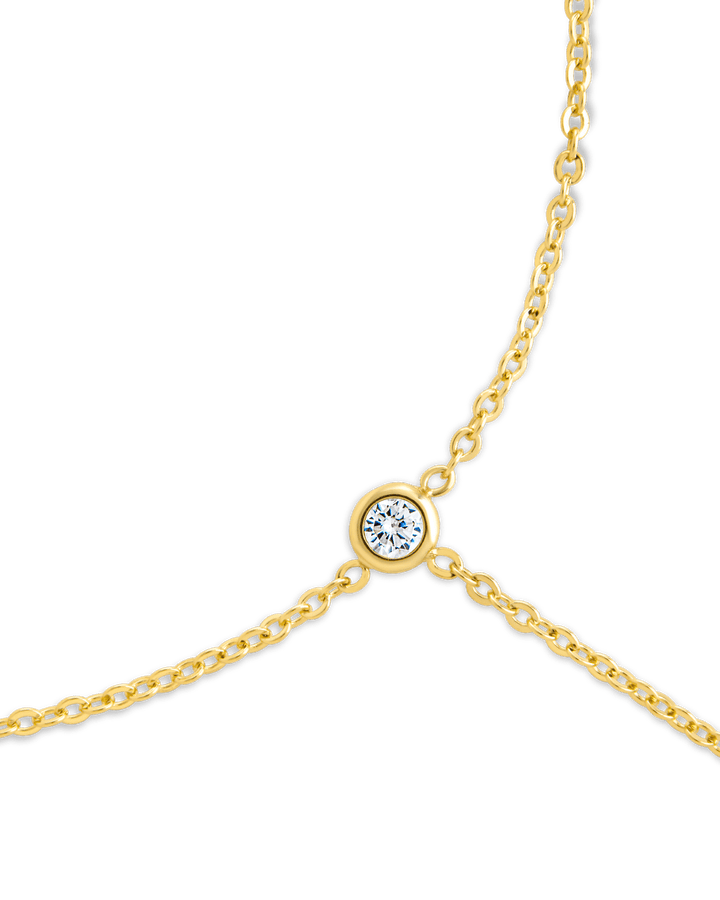 Sylvia CZ Chain Toe Anklet