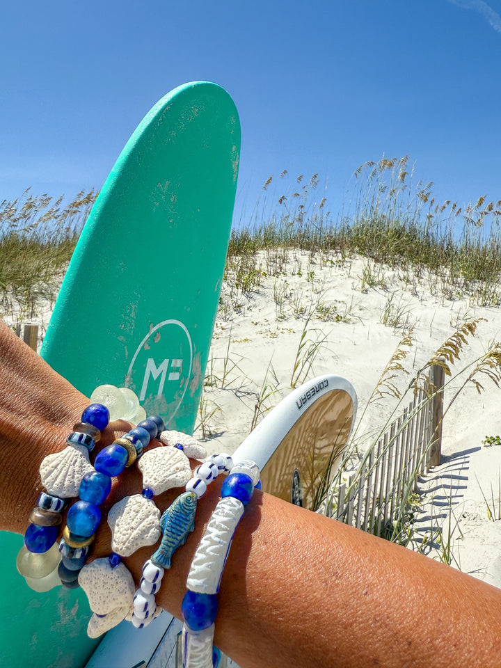 Intricate Stack Bracelet | Glass Santorini