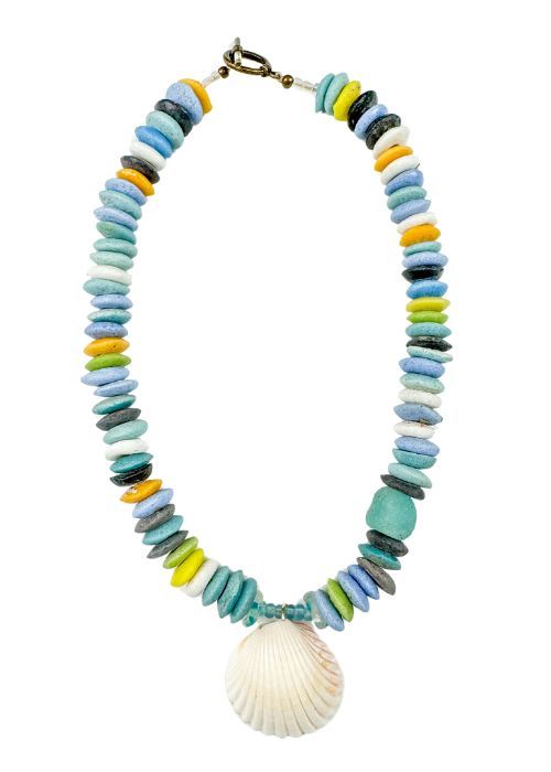 Classic Shell Necklace | Mixed Azul