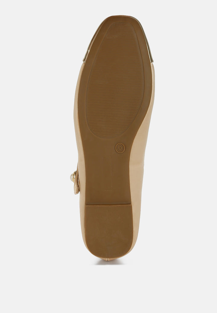 Albi Patent Toe Cap Satin Mary Jane by London Rag